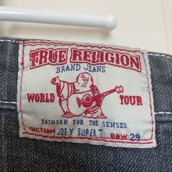 NWOT True Religion Joey Super T Straight Leg Sequin Jeans- 29 - Picture 3 of 7